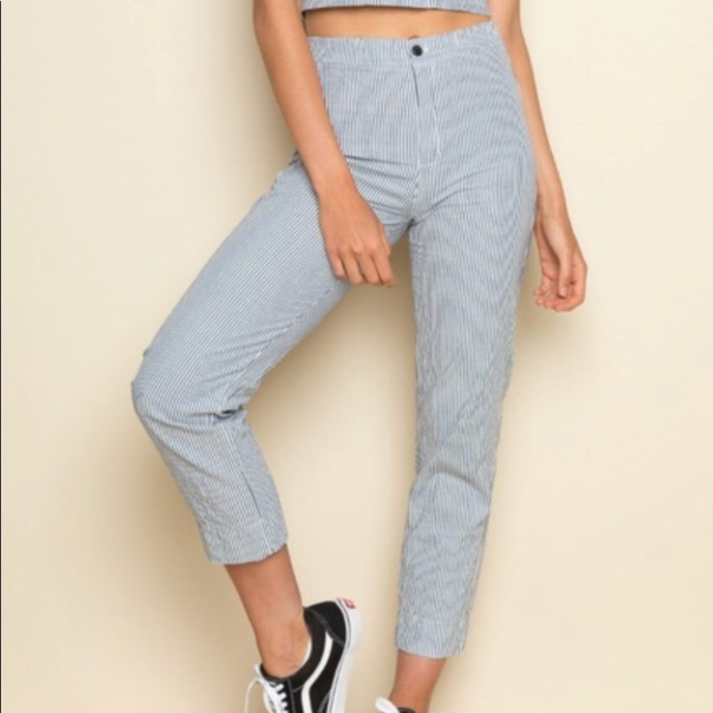 Brandy Melville Striped Tilden Pants